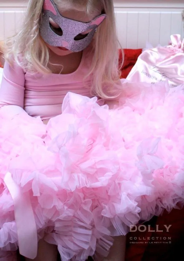 DOLLY by Le Petit Tom ® SHIRLEY TEMPLE pettiskirt strawberry pink