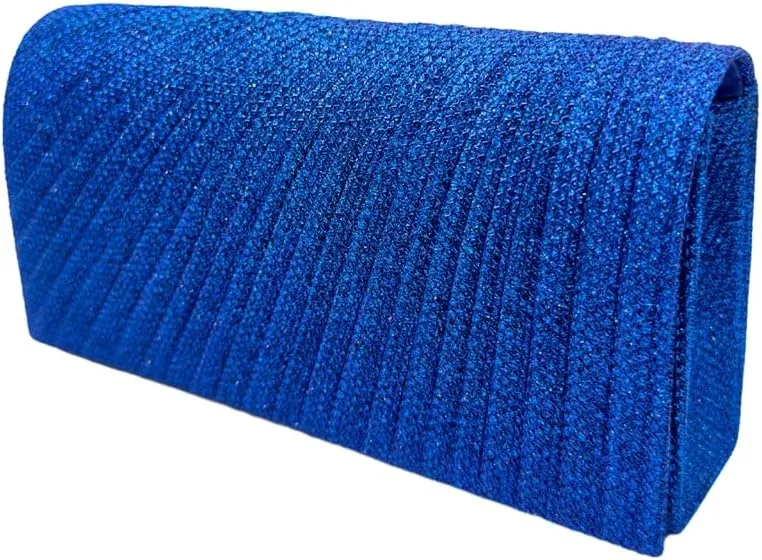 Elegant Evening Clutch Purse Sparkling Party Pleated Handbag Women Formal Party Clutch Bags for Weddings and Parties