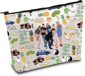 ENSIANTH Movie Fan Cosmetic Travel Bag Psychos Lover Gift Comedy TV Show Inspired Makeup Zipper Pouch Bag Pineapple Gift (way MU)
