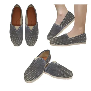 Espadrilles Canvas Charcoal Gold Ombre