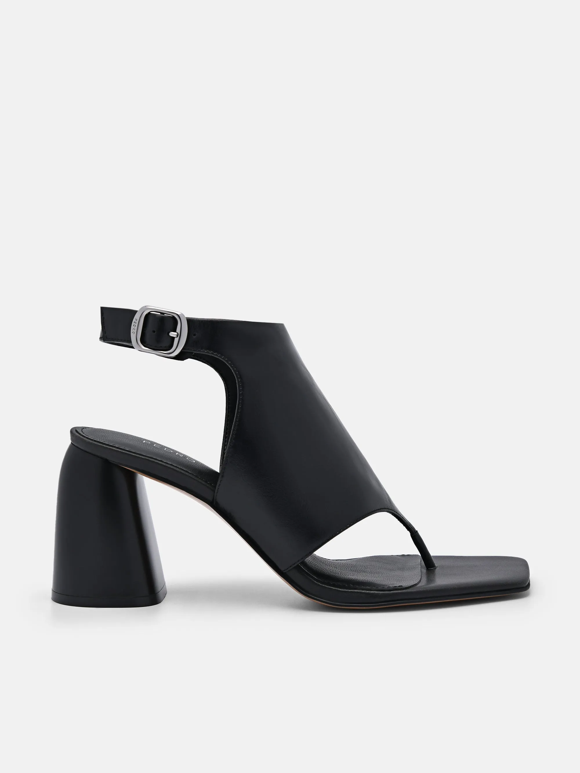 Este Leather Heel Sandals