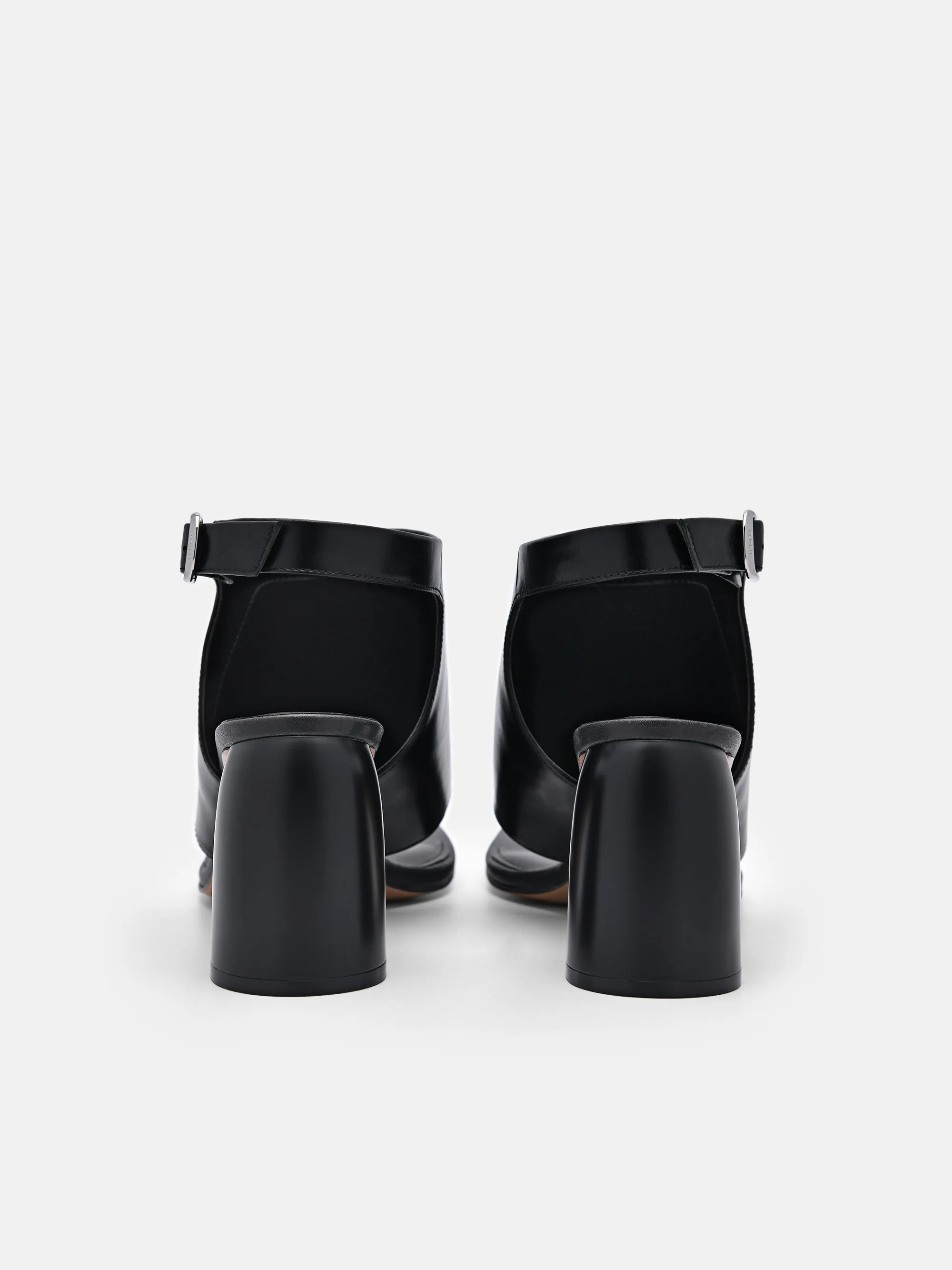 Este Leather Heel Sandals