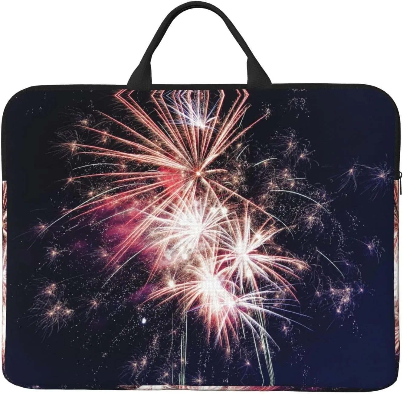 Explosion Firework 14in Laptop Case Sleeve Bag  Versatile Shoulder Messenger Briefcase, Designed for Business Travel