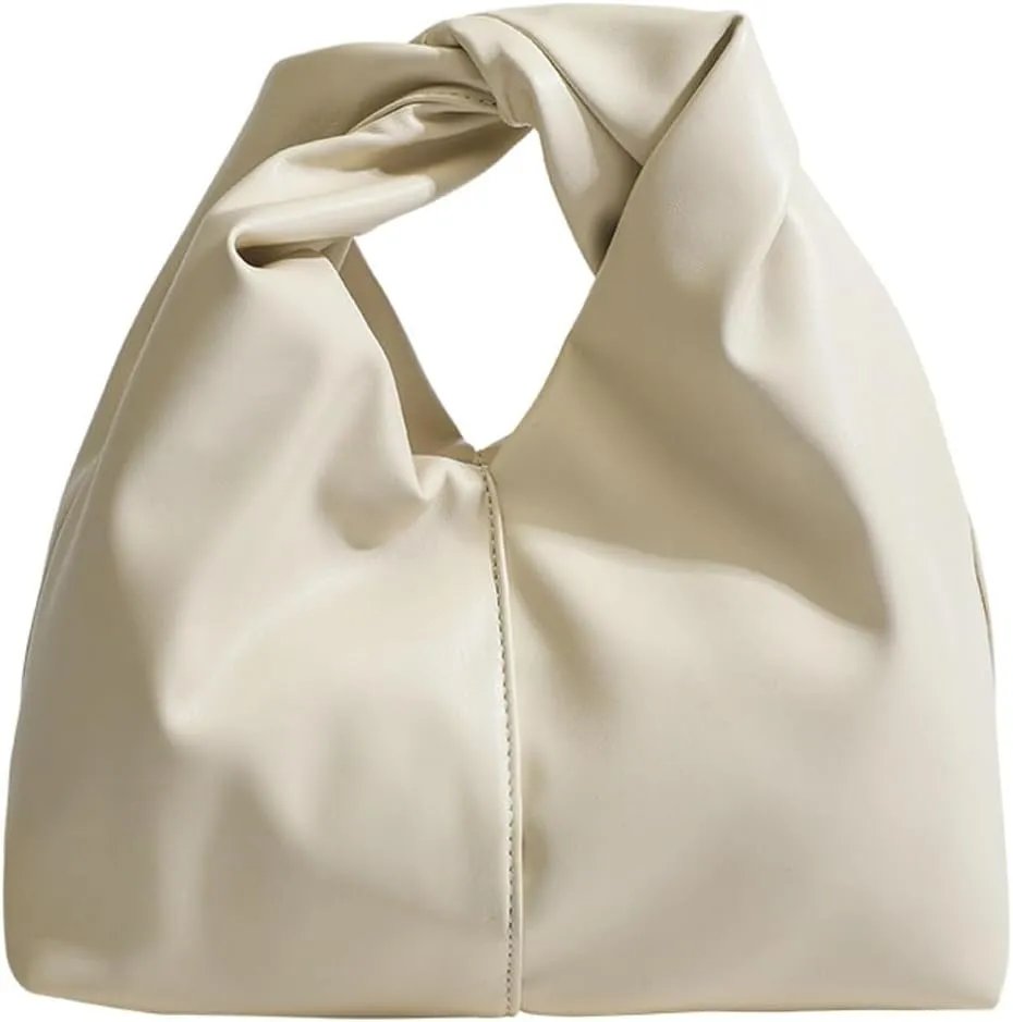 Fashion Vegan Leather Handbags for Women Cloud Clutch Bags Y2k Dumpling Purse Small Tote Bag Satchel 2024
