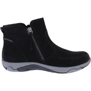 Free Spirit 41234 - Veda Ladies Black Leather Water Resistant Twin Zip Ankle Boots
