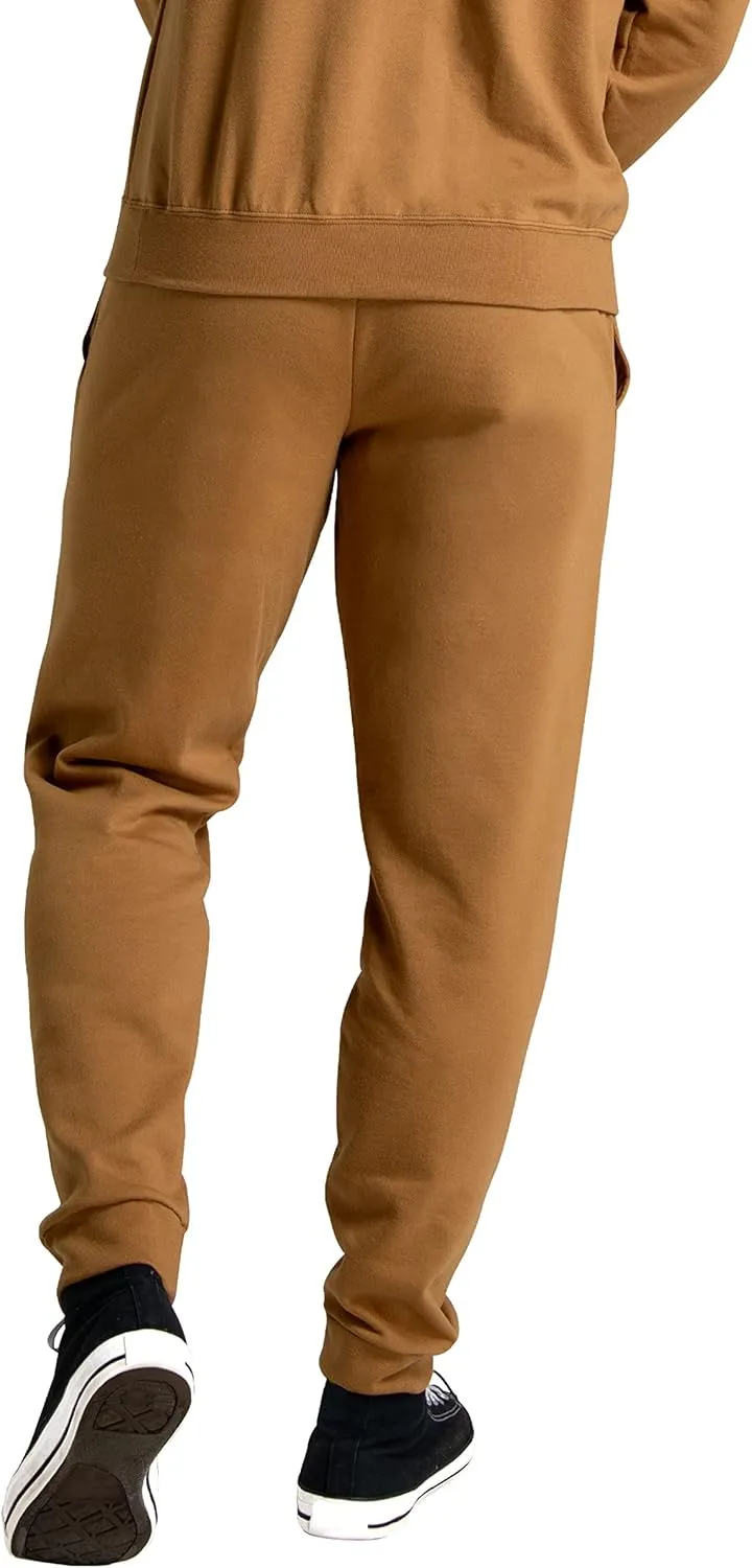 Fruit of the Loom Eversoft Fleece Joggers with Pockets, Relaxed Fit, Moisture Wicking, Breathable, Tapered Sweatpants