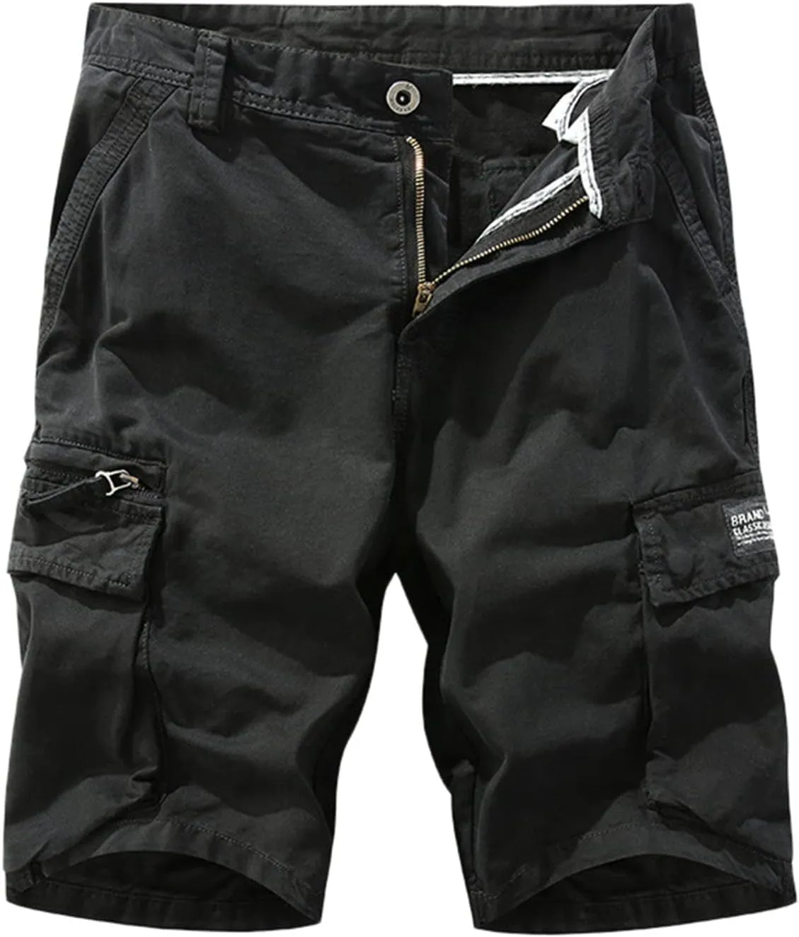 FZVYD Dress Pants Men Mens Casual Elastic Drawstring Cargo Pants Lightweight Relaxed Fit Cotton Workout Sweatpants 2023