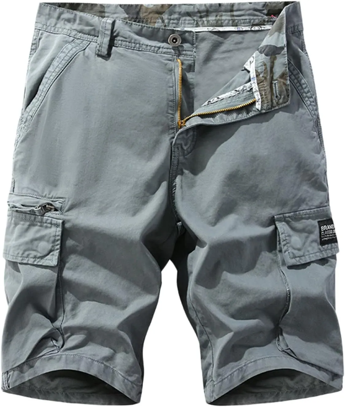 FZVYD Dress Pants Men Mens Casual Elastic Drawstring Cargo Pants Lightweight Relaxed Fit Cotton Workout Sweatpants 2023