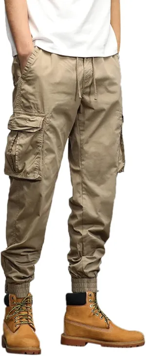 FZVYD Mens Dress Slacks Men's Relaxed Fit Causal Work Streetwear Baggy Joggers Drawstring Sweatpants with Pockets 2023