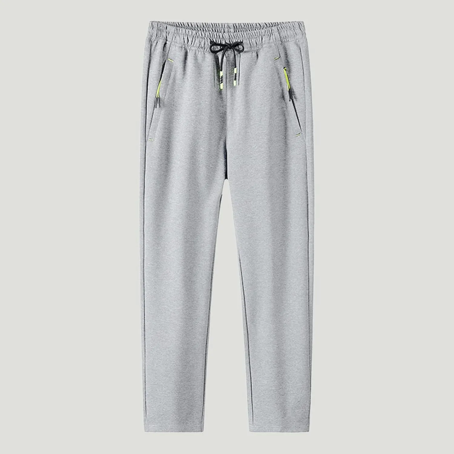 FZVYD Mens Pants Casual Mens Casual Elastic Drawstring Cargo Pants Lightweight Relaxed Fit Cotton Workout Sweatpants 2023