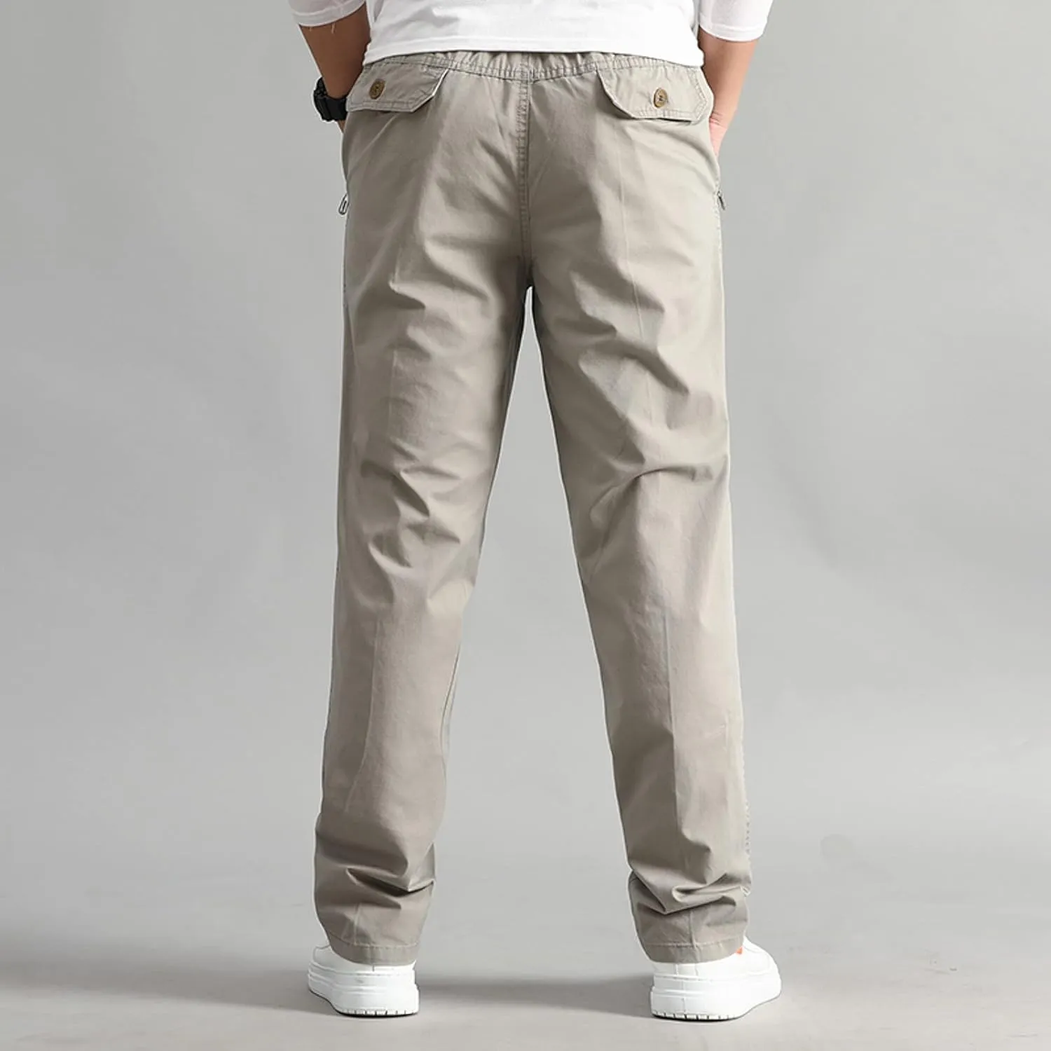 FZVYD Men's Pants Men's Relaxed Fit Causal Work Streetwear Baggy Joggers Drawstring Sweatpants with Pockets 2023