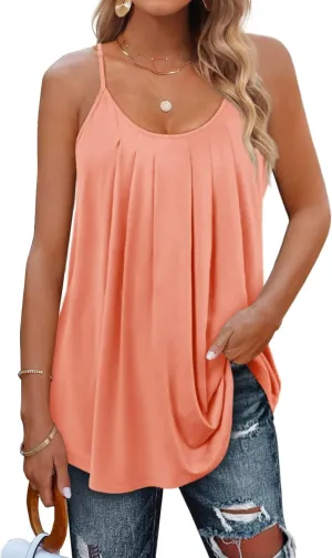 Geifa Summer Tank Tops for Women Vacation Outfits 2024 Fashion Trendy Clothes