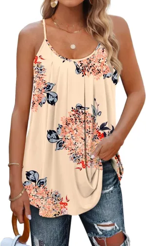 Geifa Summer Tank Tops for Women Vacation Outfits 2024 Fashion Trendy Clothes