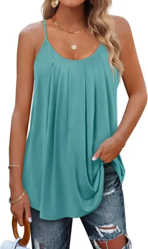 Geifa Summer Tank Tops for Women Vacation Outfits 2024 Fashion Trendy Clothes