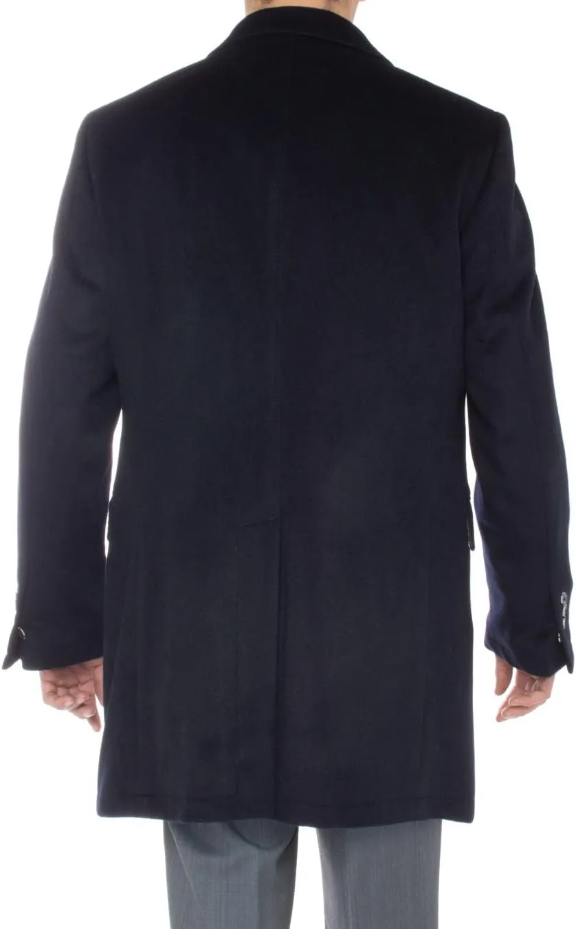 GN Luciano Italian Men's Cashmere Trench Coat Modern Topcoat Overcoat