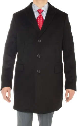 GN Luciano Italian Men's Cashmere Trench Coat Modern Topcoat Overcoat