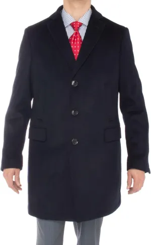 GN Luciano Italian Men's Cashmere Trench Coat Modern Topcoat Overcoat