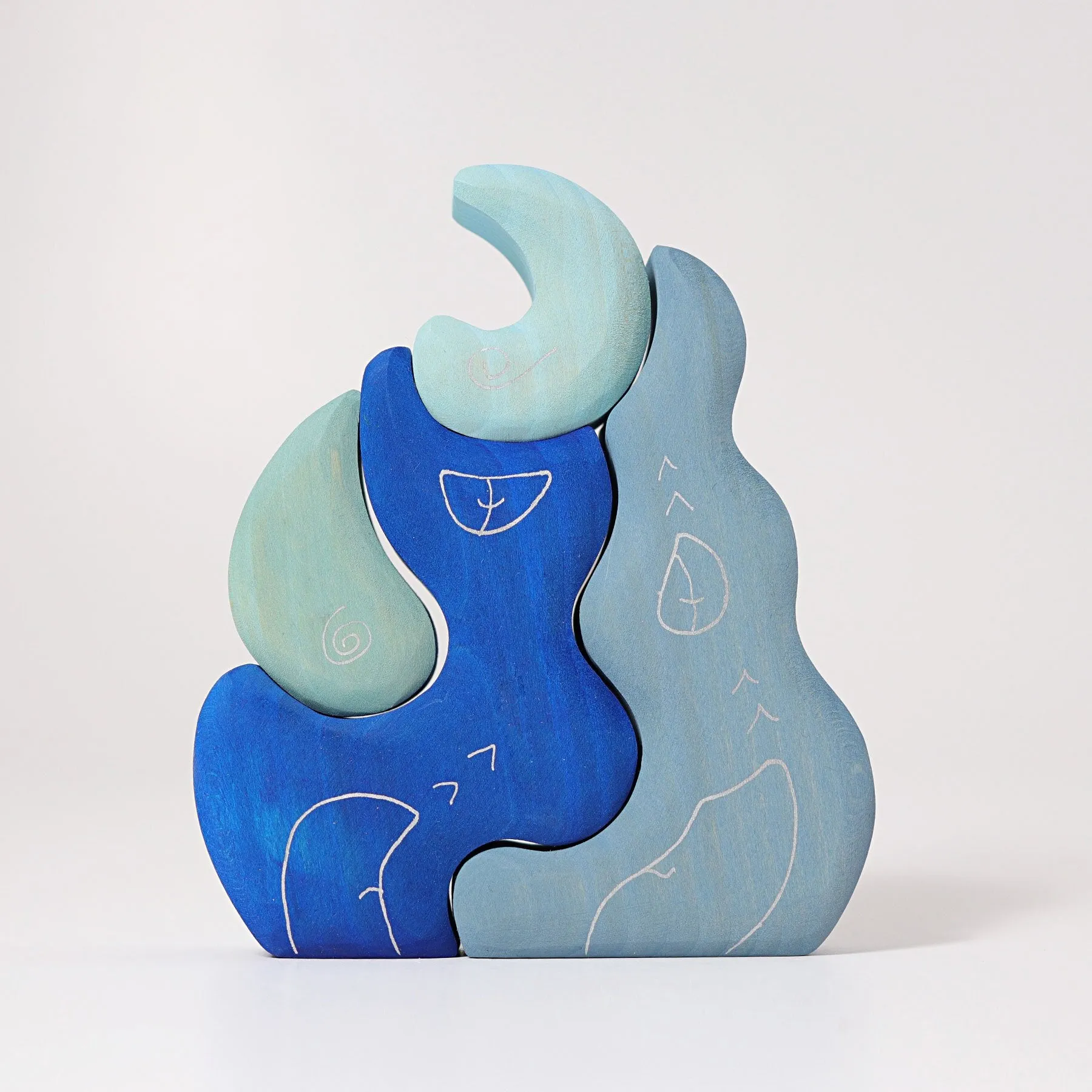 Grimm's Wooden Casa Luna Building Blocks