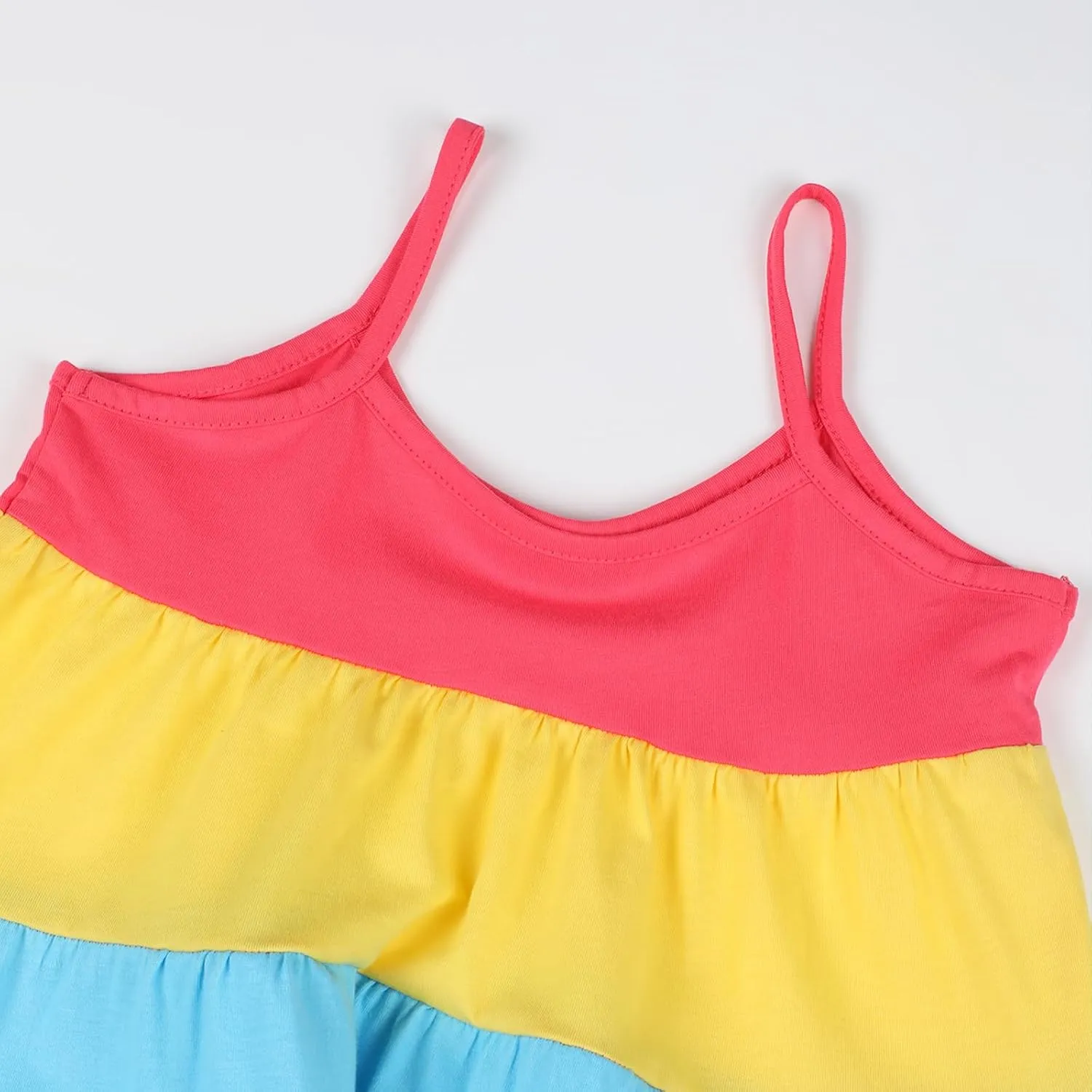 HILEELANG Toddler Girl Easter Dress Summer Cotton Casual Sleeveless Playwear Beach Sundress