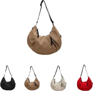 Hobo Crossbody Bag for Women, Work Tote Bags Large Capacity, Womens Shoulder Handbags, Small Gym Bags (Black)
