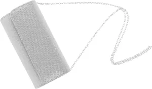 Homoyoyo Portable Party Clutch Bag for Women Evening Handbag Decorative Chain Lady Purse Made of Polyester