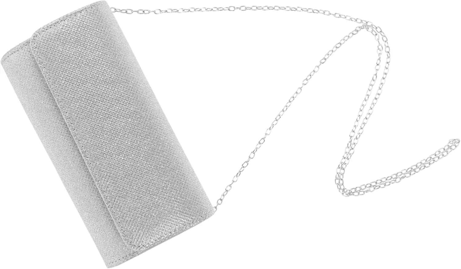 Homoyoyo Portable Party Clutch Bag for Women Evening Handbag Decorative Chain Lady Purse Made of Polyester