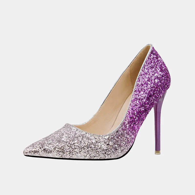 Hosta Shinning Sequins Stiletto Pumps