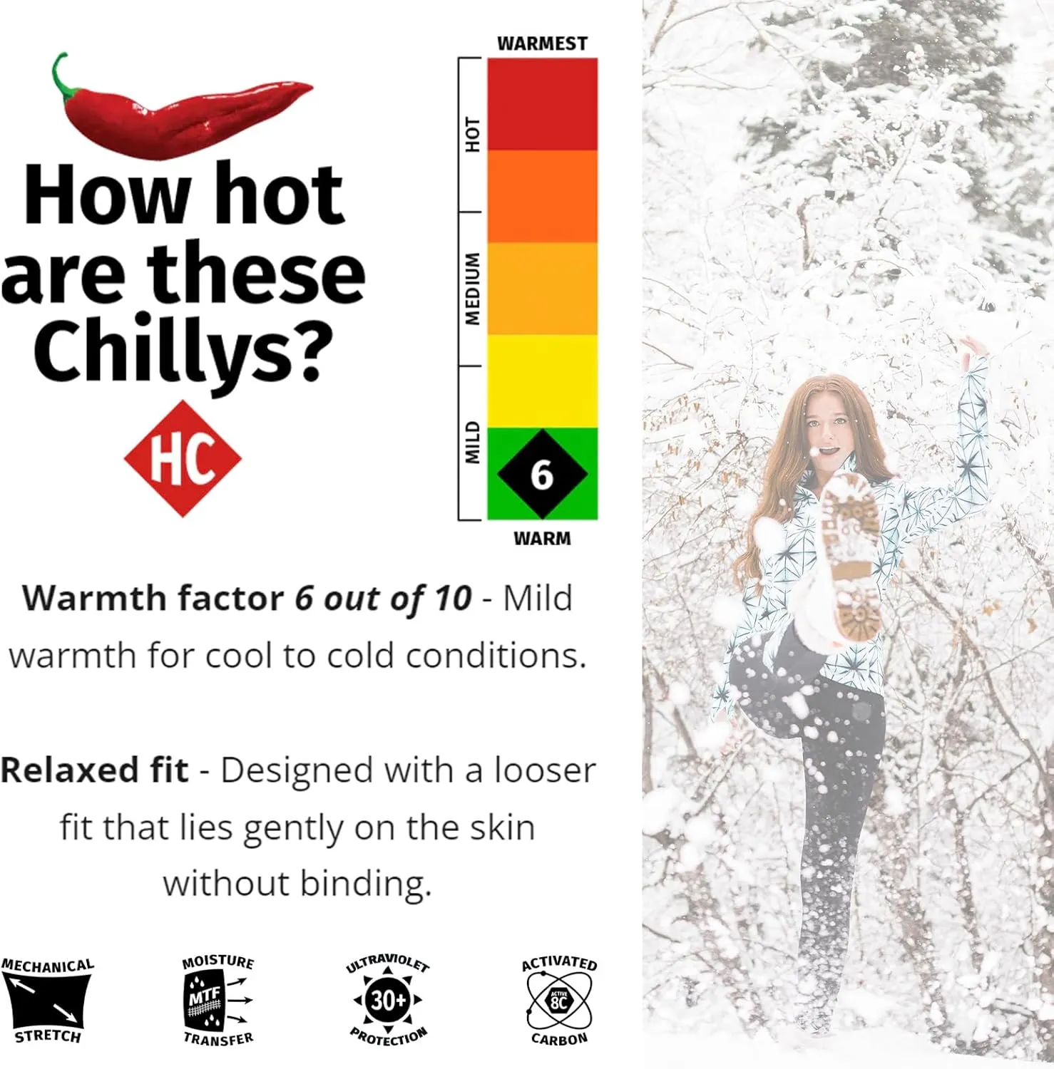 Hot Chillys Women's Peach Skins Solid Bottoms | Lightweight Relaxed Fit Soft Moisture-Wicking Base Layer Pants for Women