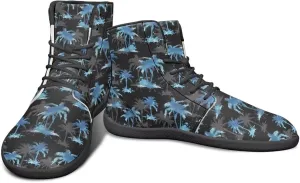 Howilath Hawaiian Coconut Tree High Top Shoes Minimalist Shoes Men Waterproof Running Cross Training Shoe