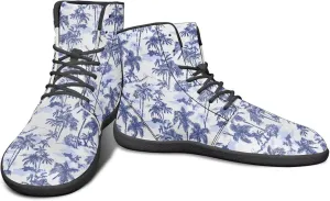 Howilath Hawaiian Coconut Tree High Top Shoes Minimalist Shoes Men Waterproof Running Cross Training Shoe