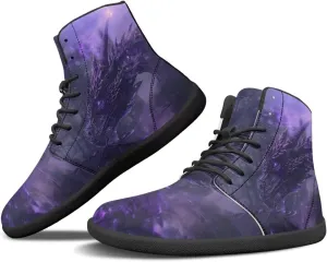 Howilath Horse Print High Top Sneakers for Men Wide Toe Barefoot Shoes Zero Drop Running Cross Training Shoe