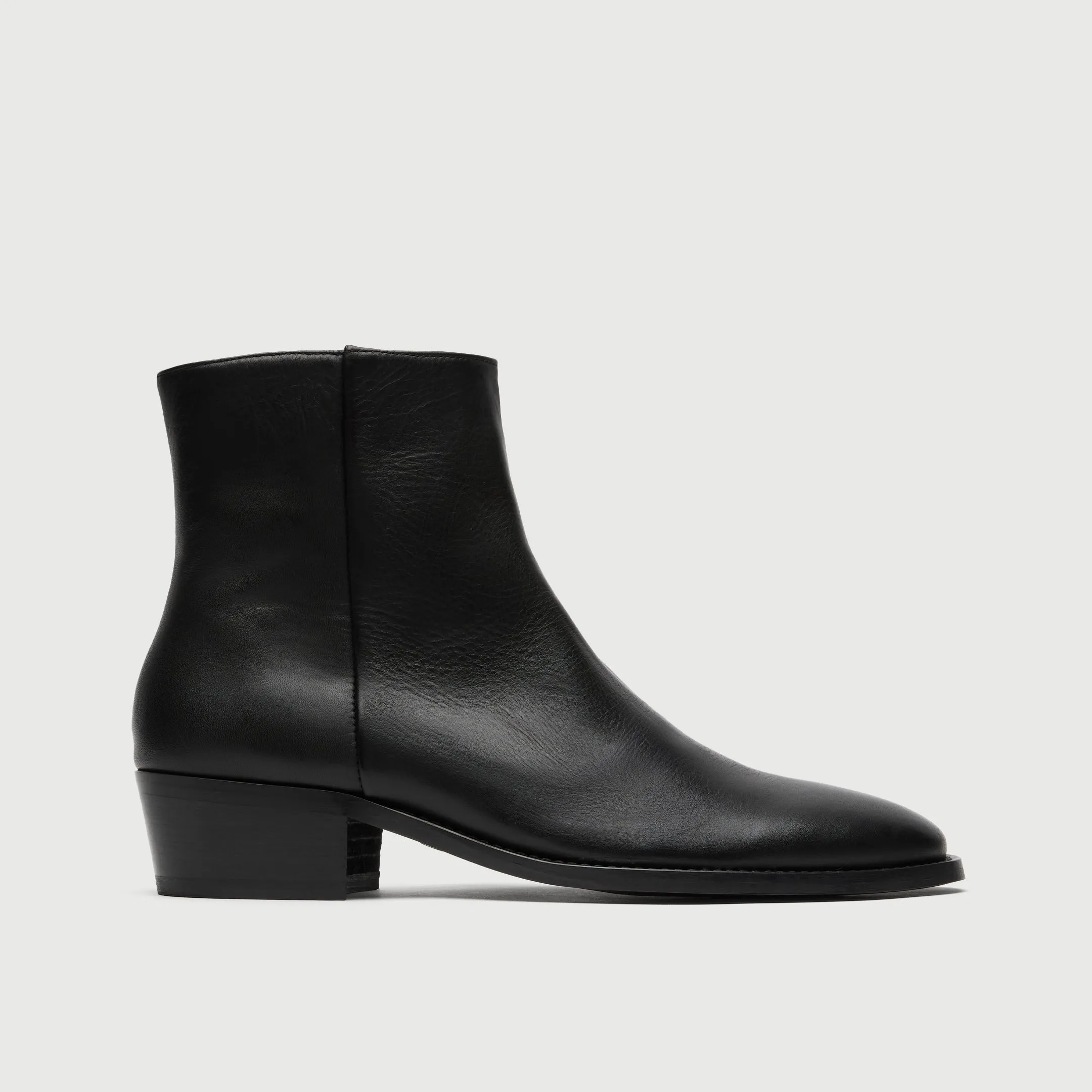 Hoxton Zip Up Cuban Heel Boot