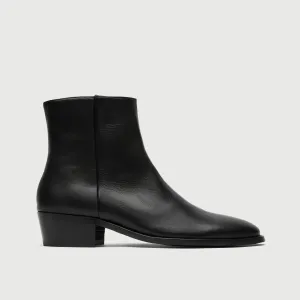 Hoxton Zip Up Cuban Heel Boot