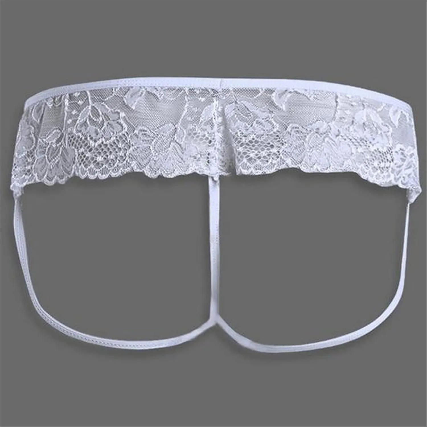 JEShifangjiusu Men'S Lace G-String Floral Underwear Mesh Thongs Bikini Briefs Panties Sexy Sheer Bikini Sissy Thong Briefs