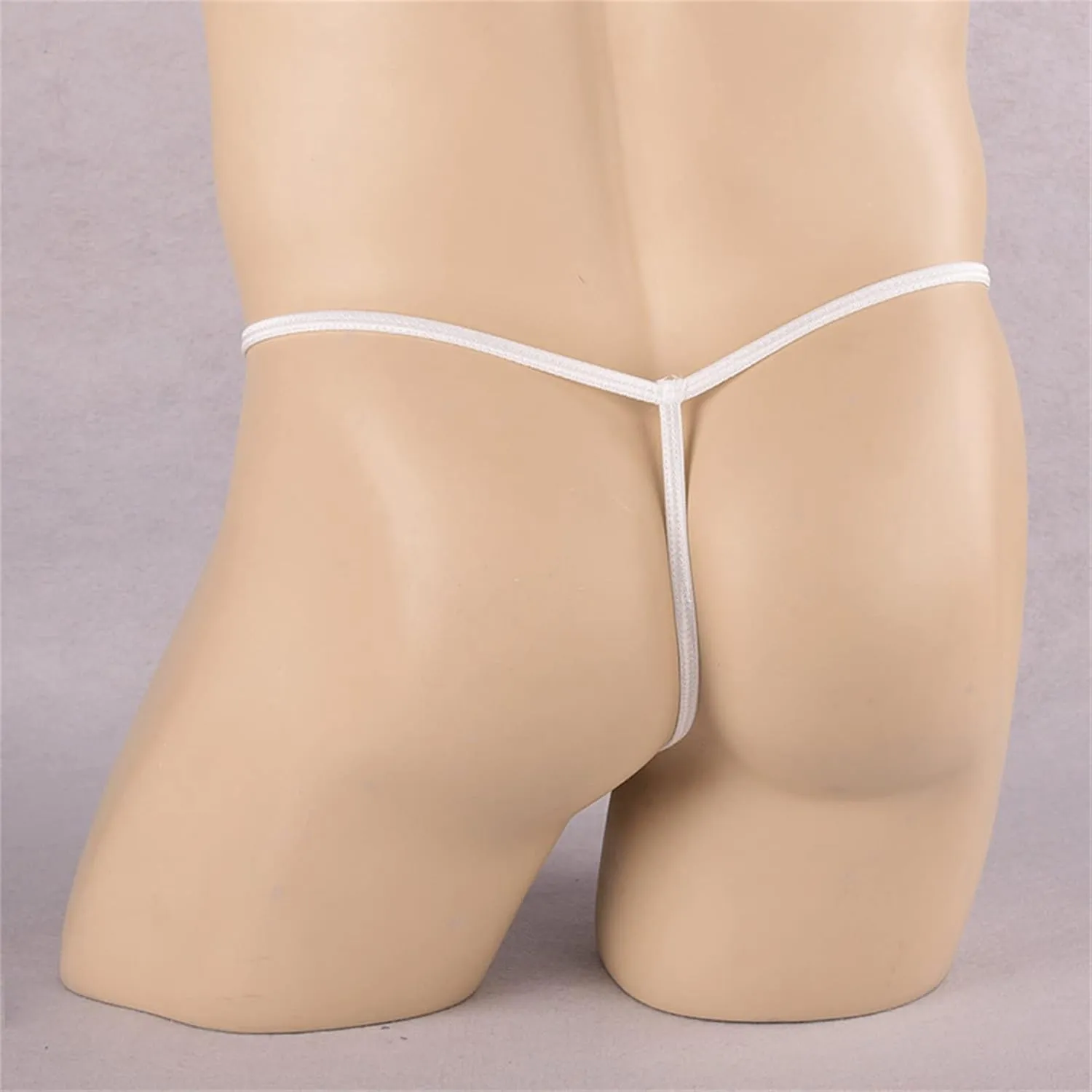 JEShifangjiusu Mens Stretch Bulge Pouch Bikini Briefs Underwear Underpants T-Back Tanga G-String Sexy Low Rise Bulge Thong