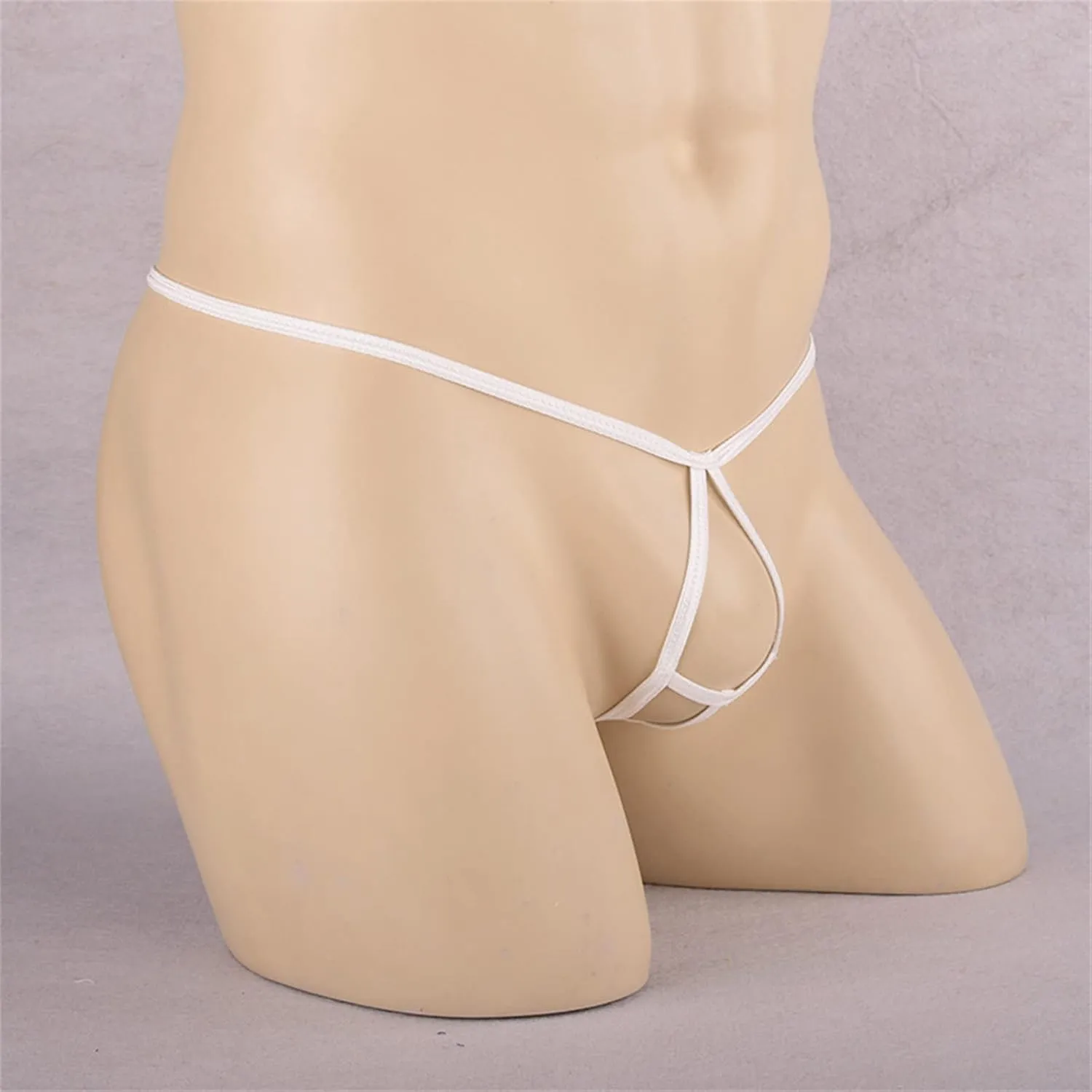 JEShifangjiusu Mens Stretch Bulge Pouch Bikini Briefs Underwear Underpants T-Back Tanga G-String Sexy Low Rise Bulge Thong