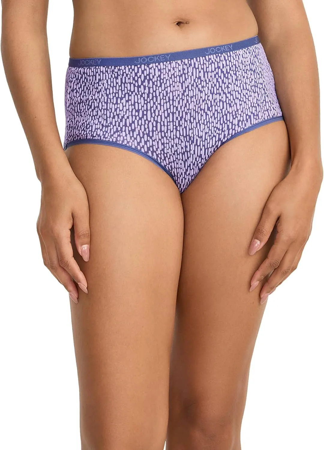Jockey Women's Underwear Organic Cotton Stretch Logo Modern Brief - 3 Pack