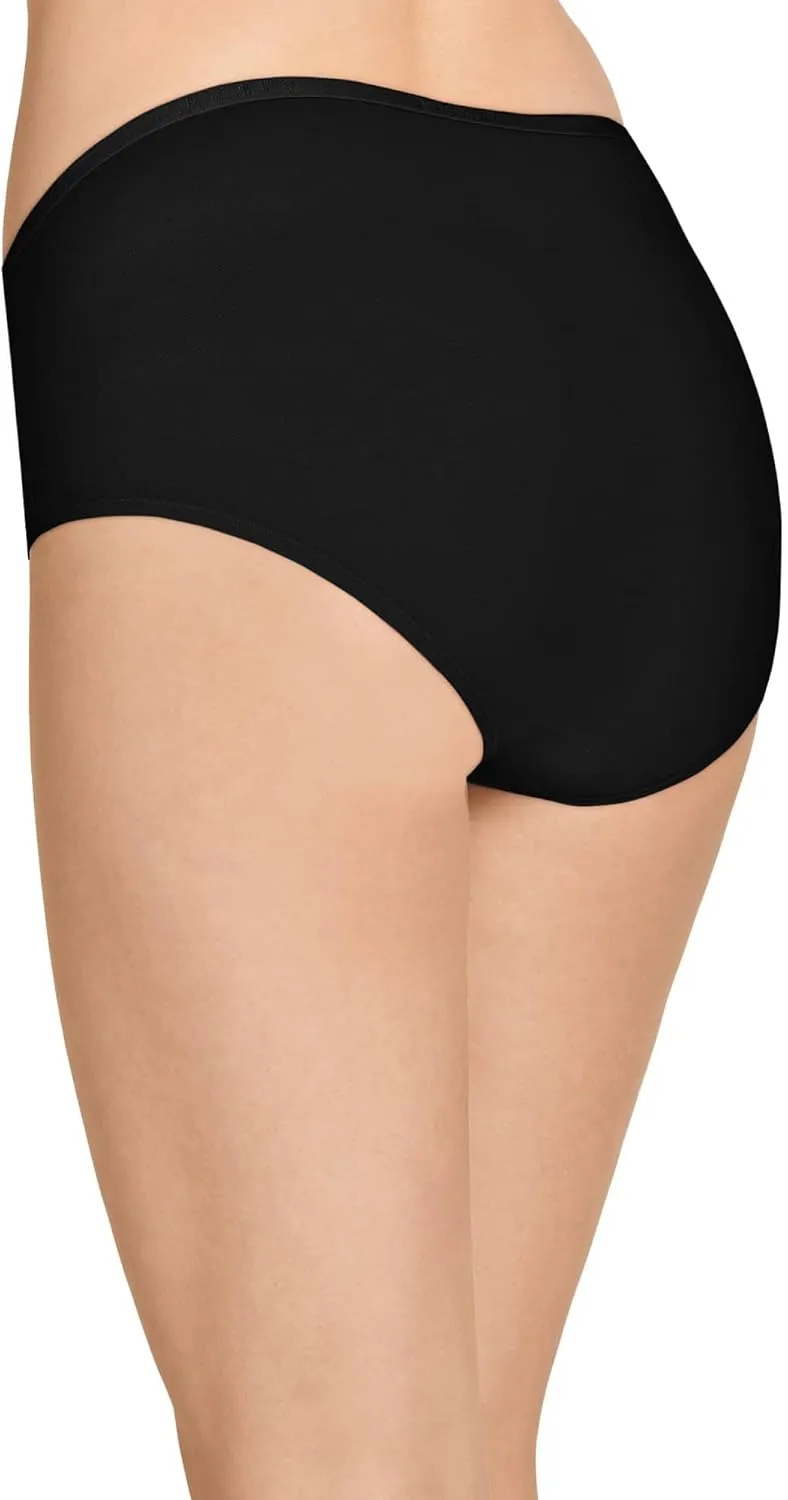 Jockey Women's Underwear Organic Cotton Stretch Logo Modern Brief - 3 Pack