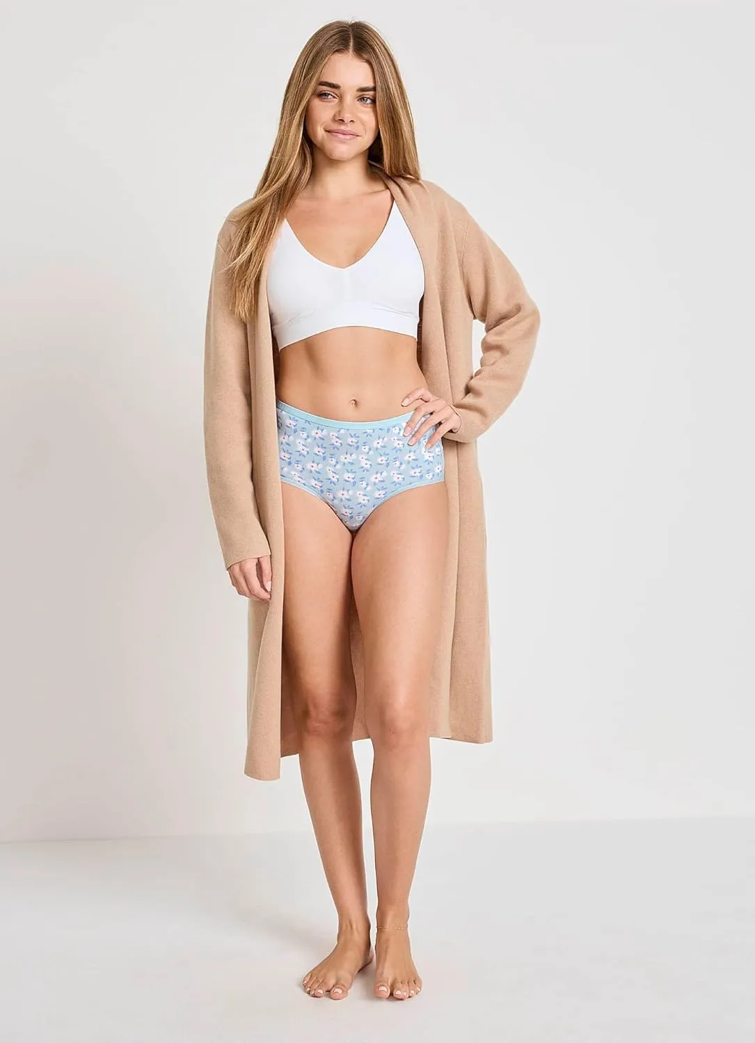 Jockey Women's Underwear Organic Cotton Stretch Logo Modern Brief - 3 Pack