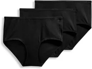 Jockey Women's Underwear Organic Cotton Stretch Logo Modern Brief - 3 Pack