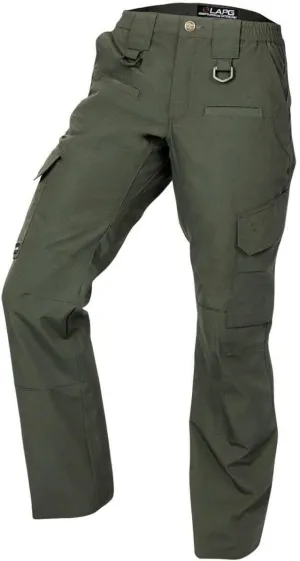 LAPG Women's Uniform Tactical Pants, Elastic Waistband, Mid Rise, Relaxed Fit, Durable Work Training Cargo Pants for Women