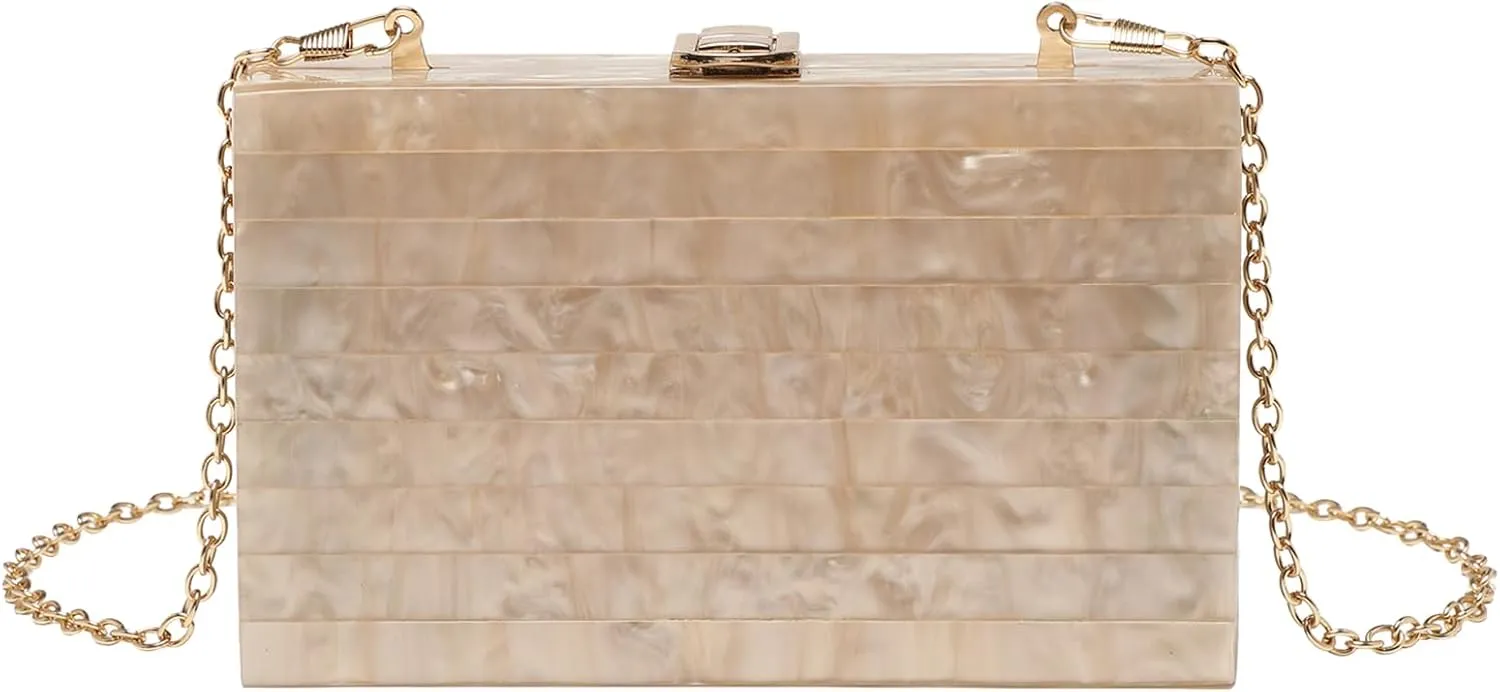 LETODE Acrylic Clutch Bags Purse Perspex Bag Handbags for Women