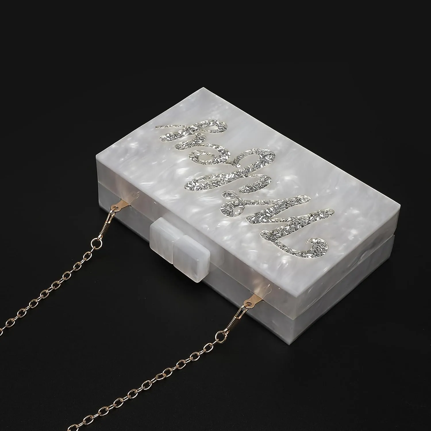 LETODE Acrylic Clutch Bags Purse Perspex Bag Handbags for Women