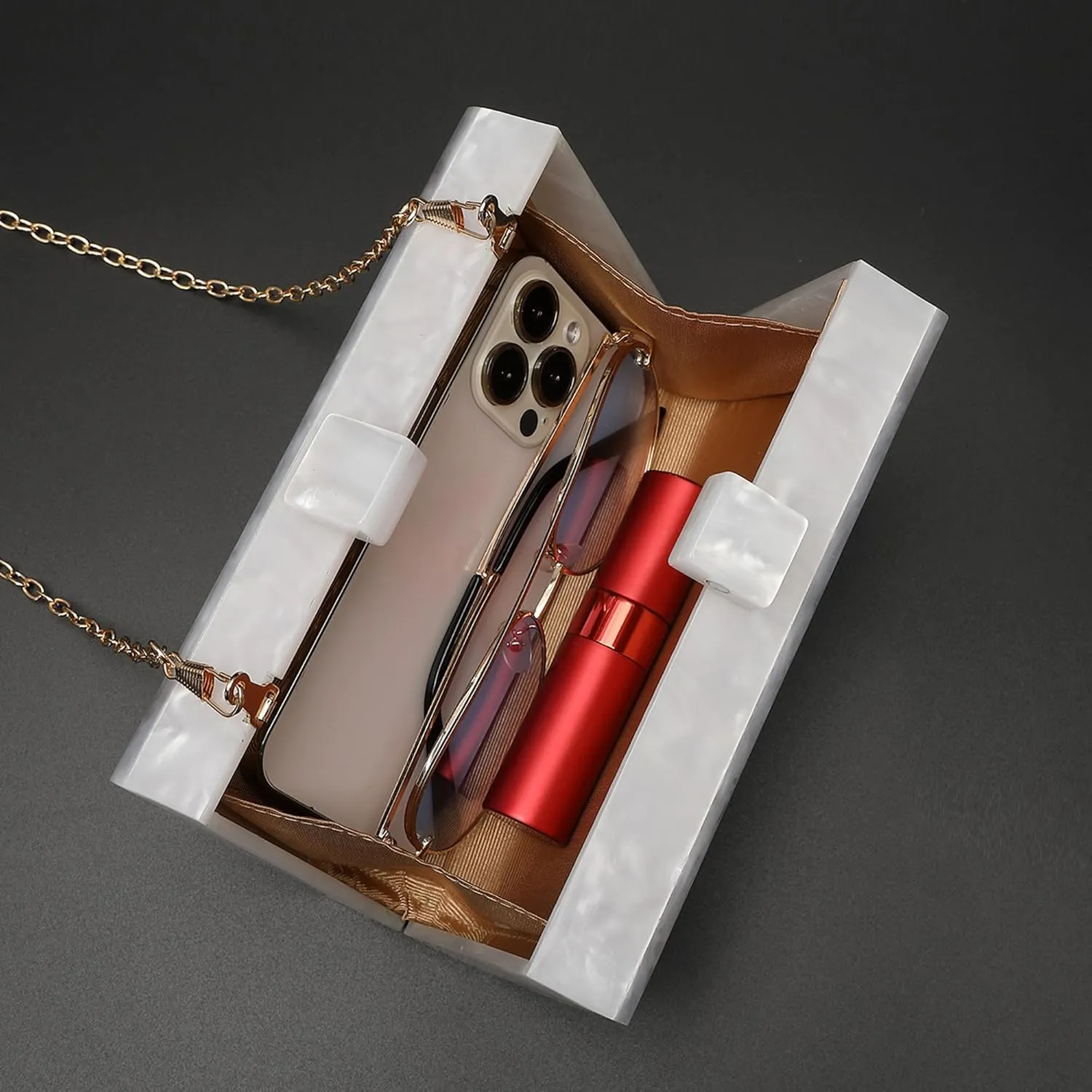 LETODE Acrylic Clutch Bags Purse Perspex Bag Handbags for Women