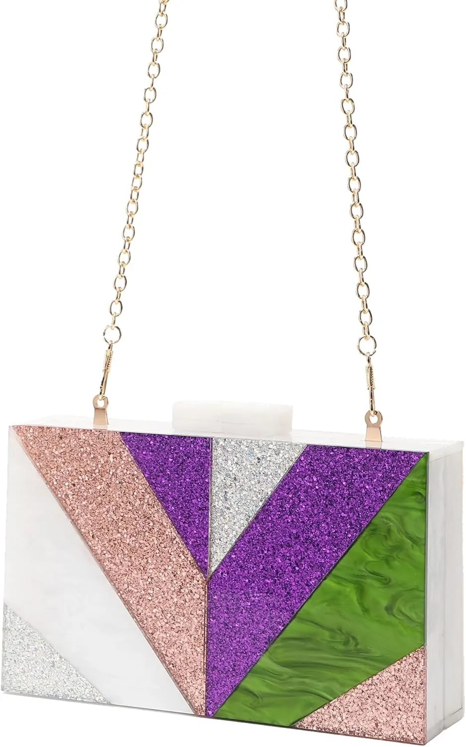 LETODE Acrylic Clutch Bags Purse Perspex Bag Handbags for Women