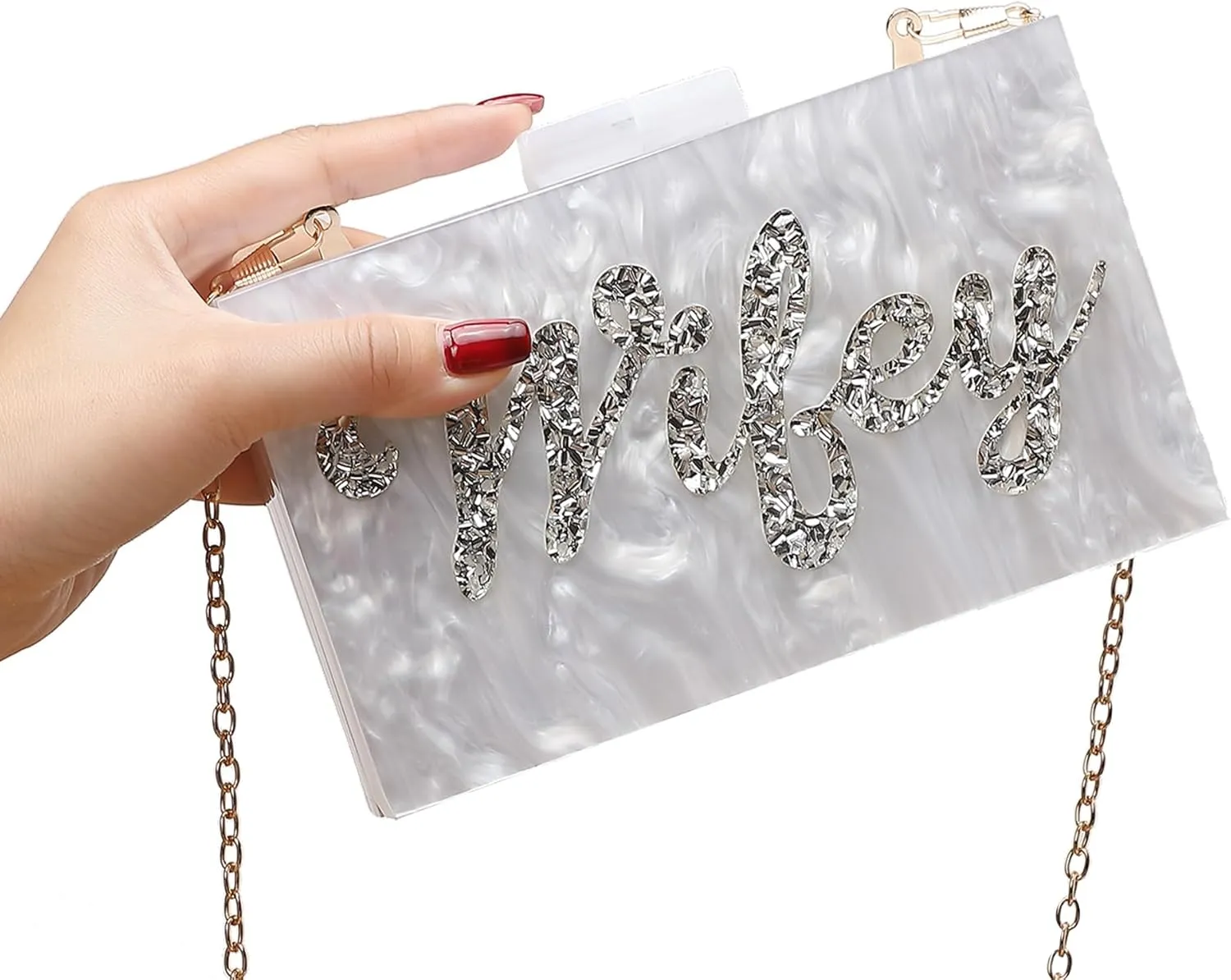 LETODE Acrylic Clutch Bags Purse Perspex Bag Handbags for Women