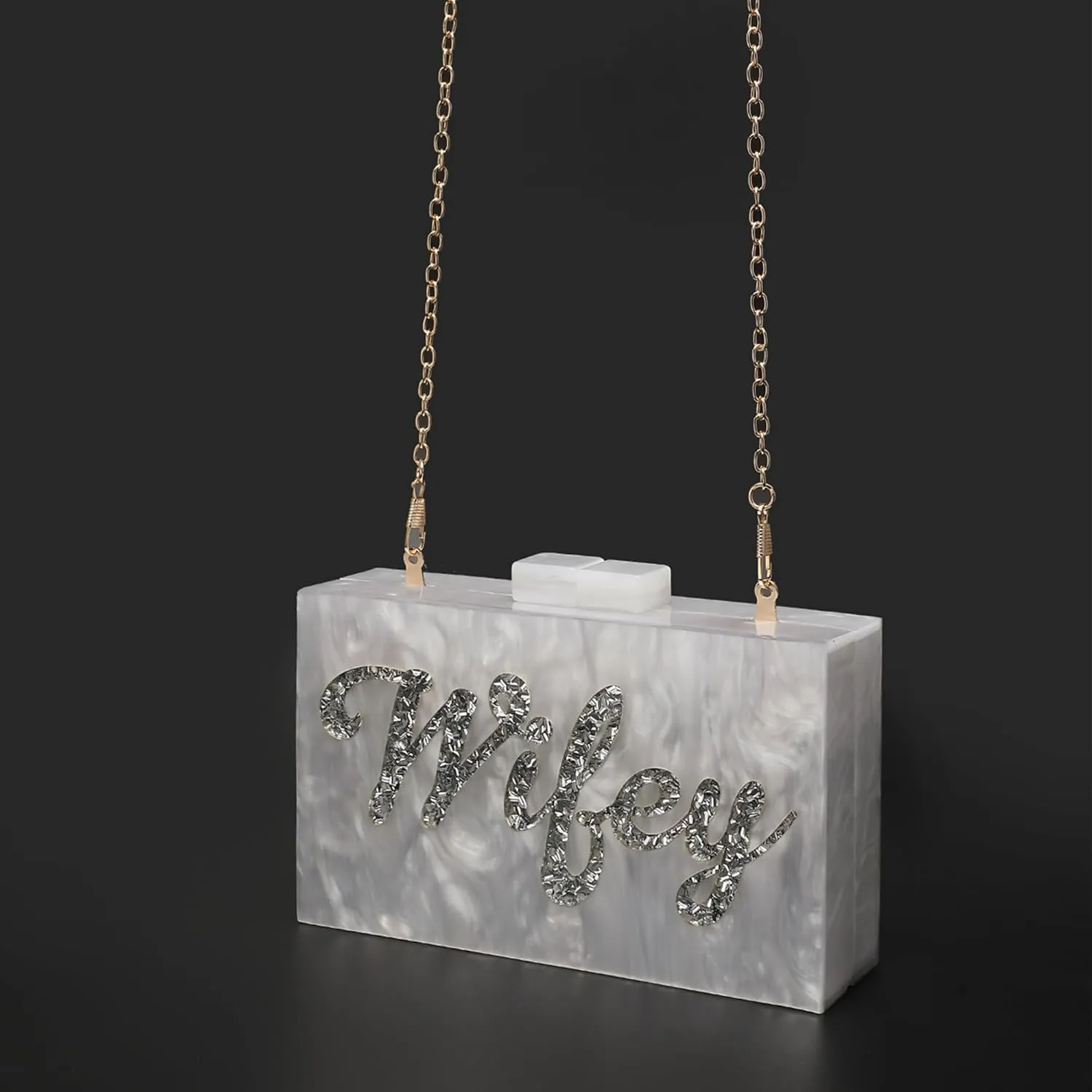 LETODE Acrylic Clutch Bags Purse Perspex Bag Handbags for Women