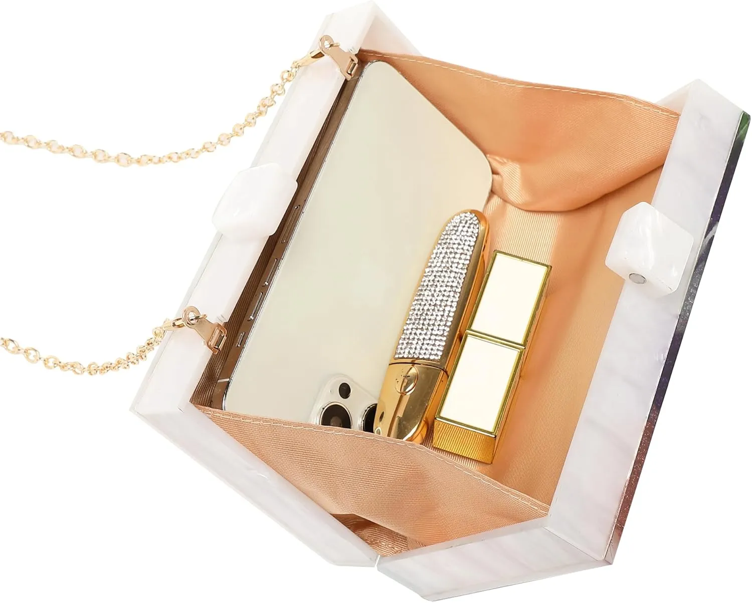 LETODE Acrylic Clutch Bags Purse Perspex Bag Handbags for Women