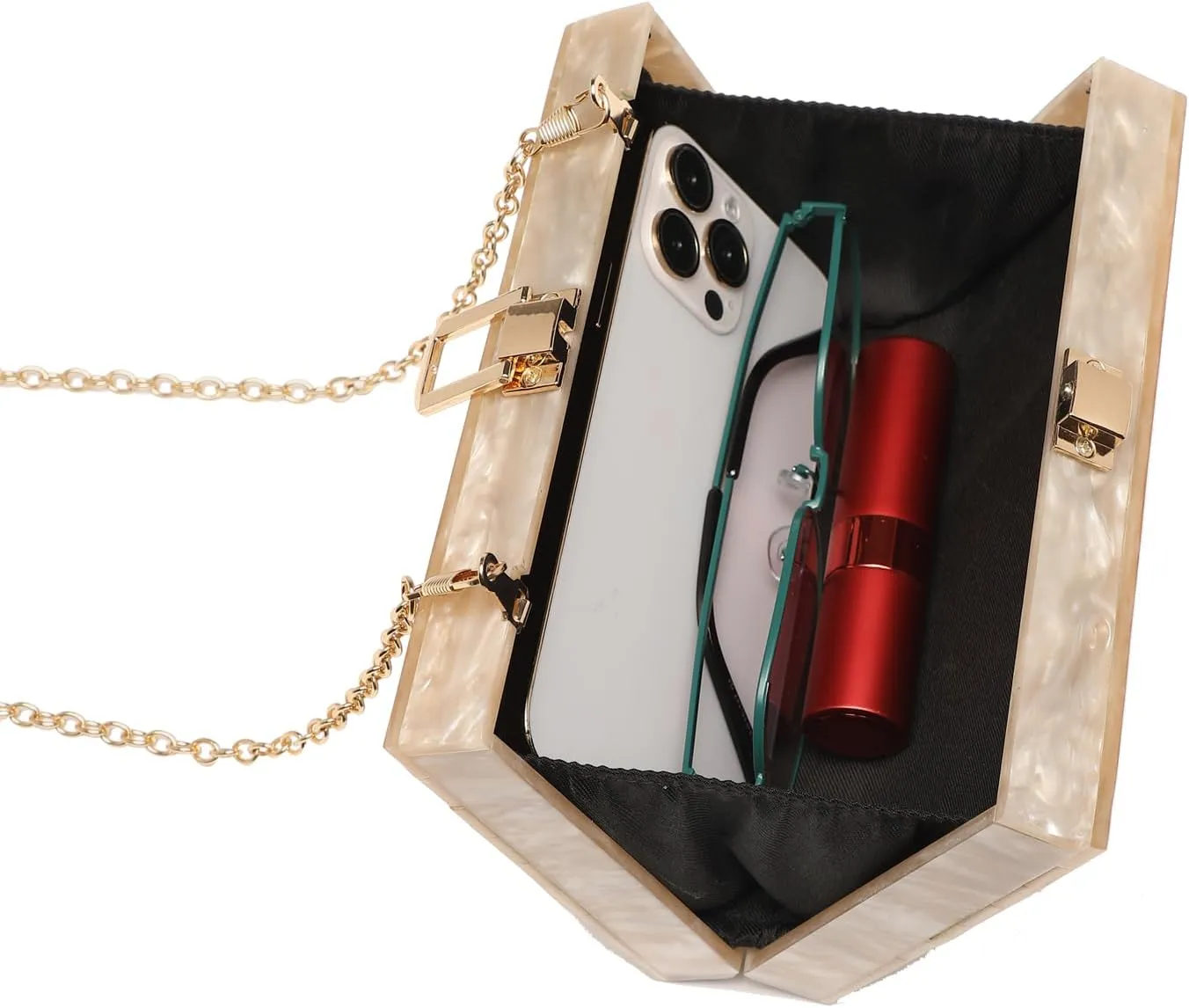 LETODE Acrylic Clutch Bags Purse Perspex Bag Handbags for Women