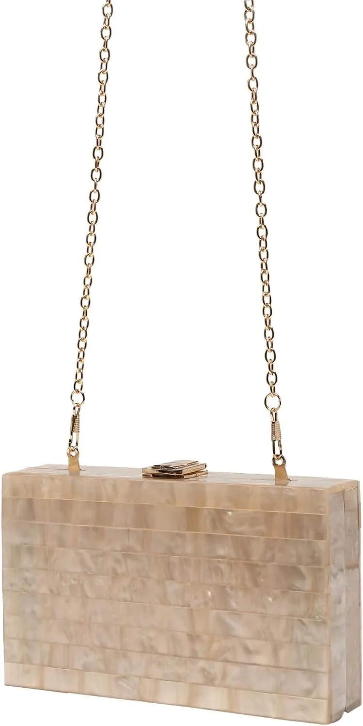 LETODE Acrylic Clutch Bags Purse Perspex Bag Handbags for Women